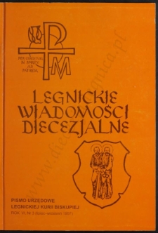 Legnickie Wiadomości Diecezjalne R. 6 (1997) nr 3