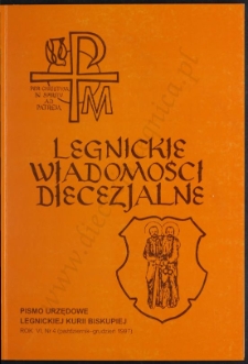 Legnickie Wiadomości Diecezjalne R. 6 (1997) nr 4