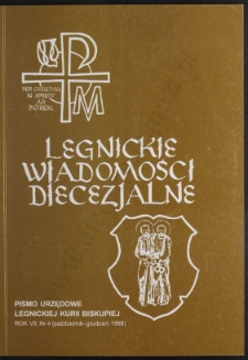 Legnickie Wiadomości Diecezjalne R. 7 (1998) nr 4