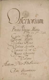 Offertorium de Beata Virgine Maria