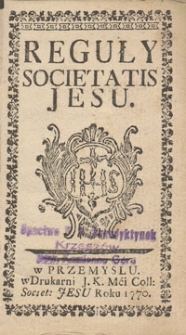 Reguły Societatis Jesu
