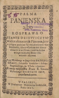 Palma panienska