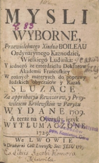 Mysli wyborne