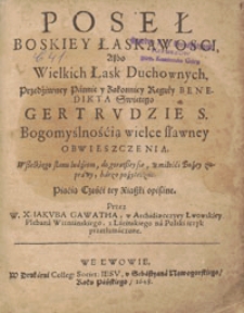 Poseł Boskiey Łaskawości