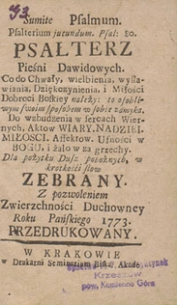 Psałterz Pieśni Dawidowych