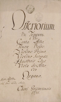 Offertorium De Tempore