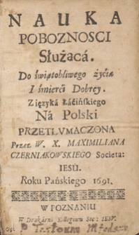 Nauka pobożności służąca