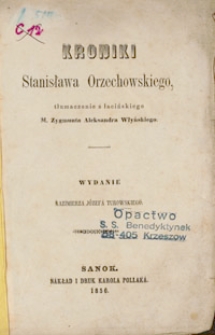 Kroniki Stanisława Orzechowskiego