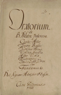 Oratorium de B. Matre Dolorosa