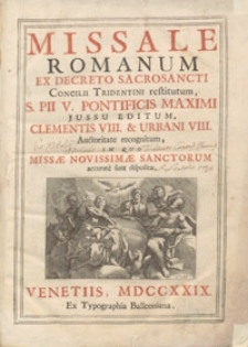 Missale Romanum ex Decreto Sacrosancti