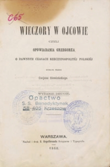 Wieczory w Ojcowie czyli opowiadania Grzegorza