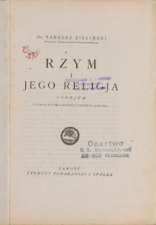 Rzym i jego religja