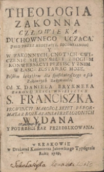 Theologia zakonna człowieka