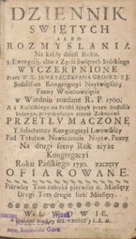 Dziennik swiętych