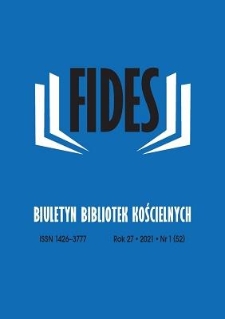 Fides : biuletyn bibliotek kościelnych. R. 27, nr 1 (2021)