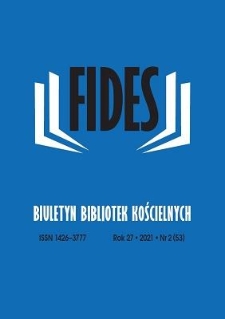 Fides : biuletyn bibliotek kościelnych. R. 27, nr 2 (2021)
