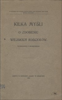 Kilka myśli o zdobieniu wiejskich kościołów