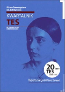 Kwartalnik TES : pismo Towarzystwa im. Edyty Stein. 2009, nr 2-3 (25-26)